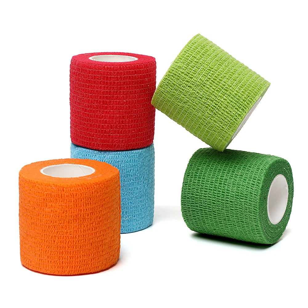 18 Colors Colorful Athletic Wrap Tape Self Adhesive Elastic Bandage Elastoplast Sports Protector Knee Finger Ankle Palm Shoulder