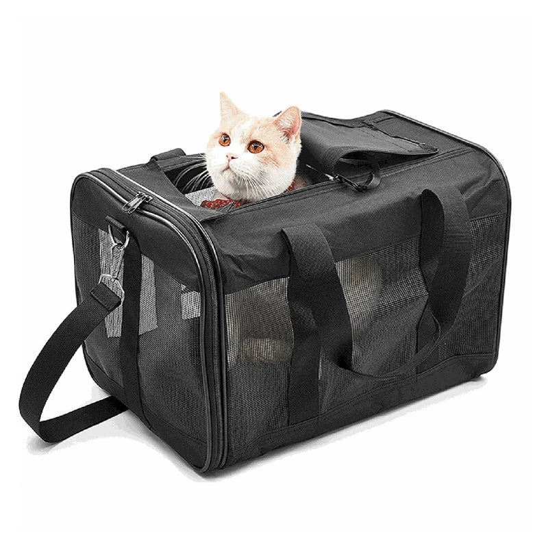 Dog Carrier Bag Soft Side Backpack Cat Pet Carriers Dog Travel Bags Collapsible Travel Pet Outing Bag