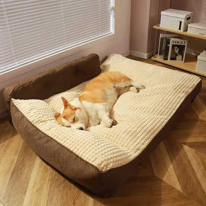 Soft Floor Mat for Pets Warm bed sleeping Indoor Pet Supplies Comfort Lovely Mattress Cushion for Small Large Dog Blanket Pet