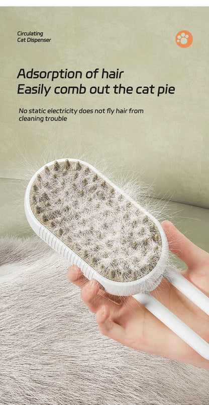 Cat & Dog Pet Spray Massage Comb One Key Spray Anti-Fly Comb Bath Brush Hair Removal Pet Supplies