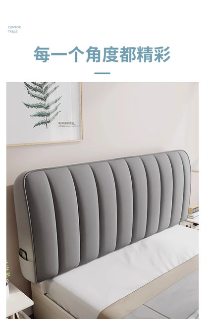 New Arrival High Grade Quilting Soft Plush Headboard Cover Solid Color Gray All-inclusive Soft Velvet Quilted Bed Head Cover