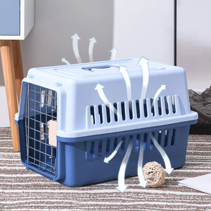 Cat Flight Box Fence Type Carrier Cage Cat Aviation Box Fences Car Dog Cage Portable Medium Cat Bag Pet Products Pet Box