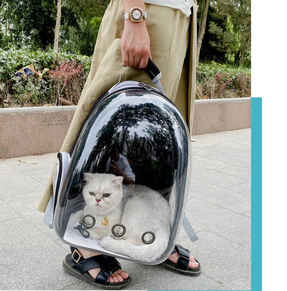 Transparent Cat Carrying Bags Space Breathable Pet Backpack Portable Puppy Dog Backpack Transport Carrier Space Capsule Bag Pets