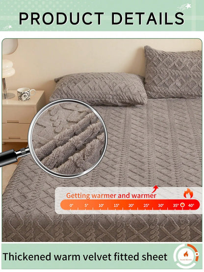 1pcs lambswool bedspread, soft and comfortable mattress cover, bedding, dustproof bedspread, fall and winter warm mattress prote