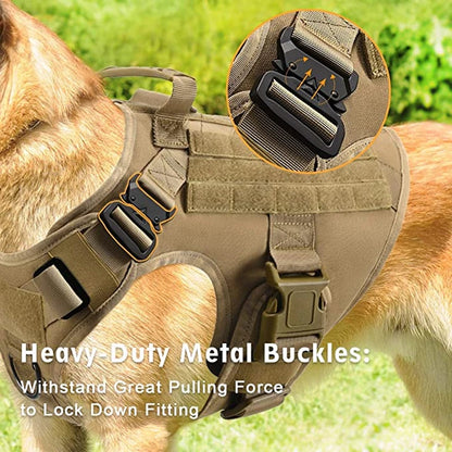 Tactical Military Vest Pet German Shepherd Golden Retriever Tactical  Training Dog Harness and Leash Set For All Breeds Dogs