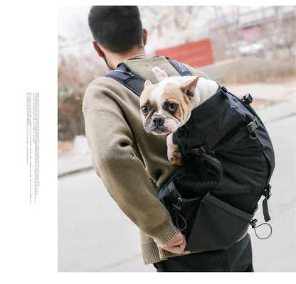 Breathable Dog Carrier Bag Portable Pet Outdoor Travel Backpack Reflective Carrier Bags for Cats French Bulldog Dog Accessories