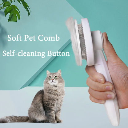 Cat Hair Cleaning Dematting Brush Comb Dog Hair Removal Brush Cat Grooming Tool Dog Hair Shedding Trimmer Needle Comb