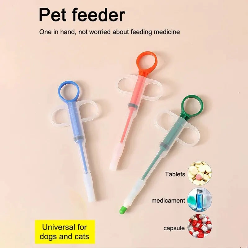 1PC Pet Propulsive Silicone Drug Feeder Tablet Liquid Comfortable Dog And Cat Universal Safe, Easy To Clean And Use Repeatedly