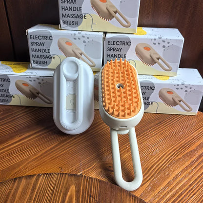 Pet Steam Brush Cat Dog Cleaning Steamy Spray Massage Beauty Comb 3 In 1 Hair Removal Grooming Supplies Pets Accessories