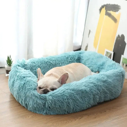 Rectangle Plush Dog Bed Winter Warm Mat Small Medium Big Pet Cat Dog Bed Kennel Puppy Sofacama Cat Cushion Pets Sofa Accessories