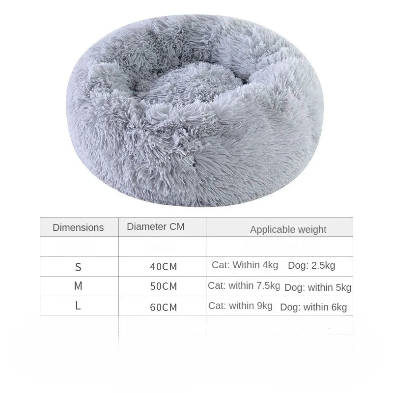 New Four Seasons Plush Pet Nests Creative Cat and Dog Nests Warm Detachable Washable Breathable Round Cat Nests Pet Nests Sofa