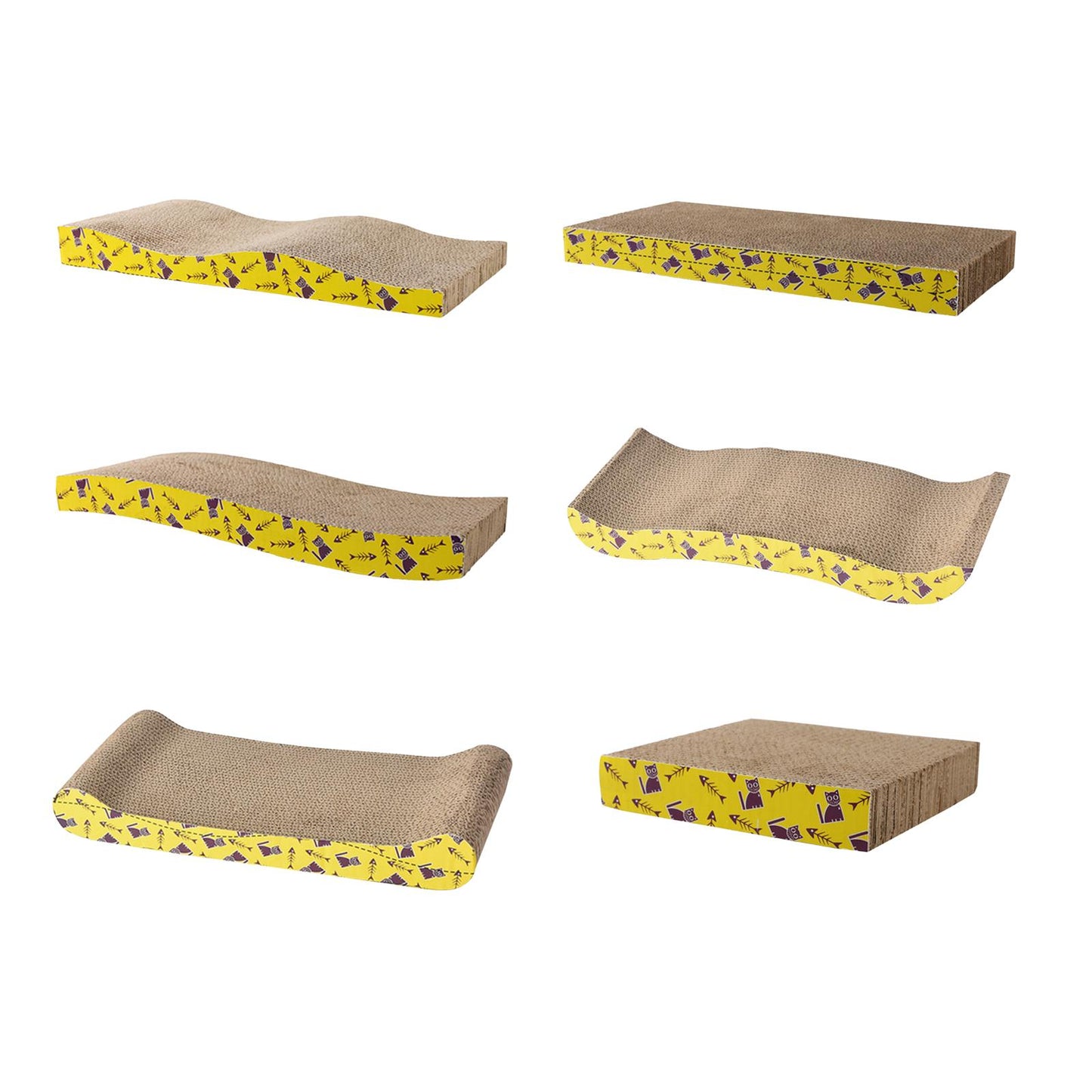 Cat Scratching Board Bed Cat Scratchers Cardboard Cat Scratch Pad Nest for Sleeping Playing Grinding Small Medium Large Cats