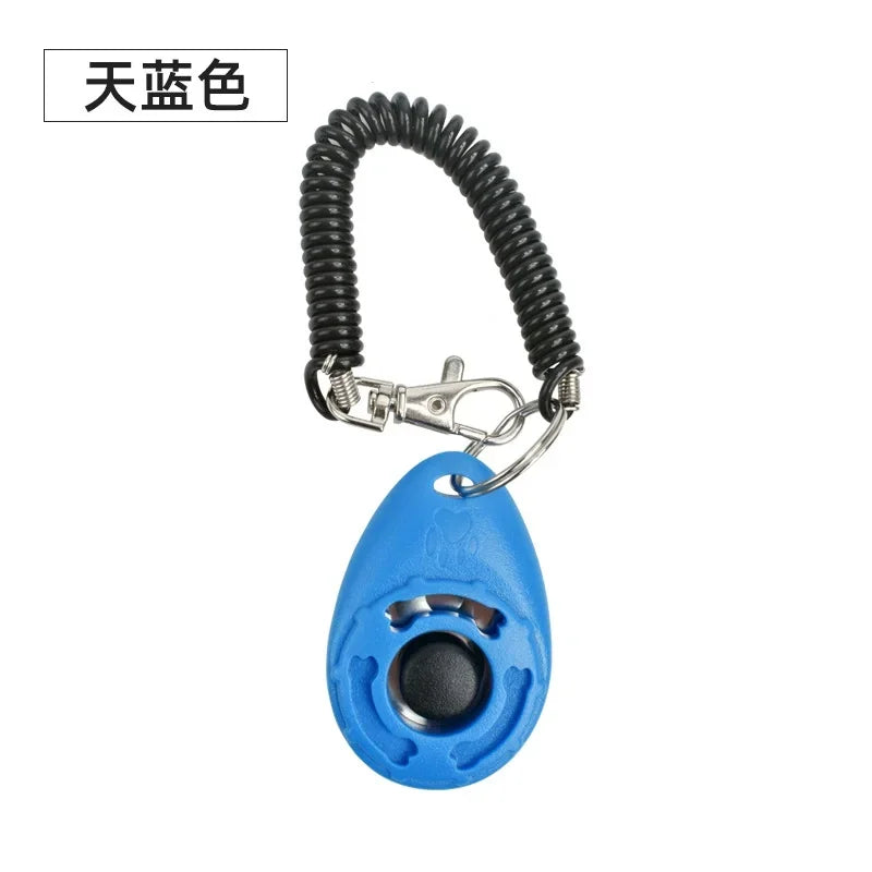 1Pcs Training Clicker Various Style Pet Cat Dog Click Trainer Aid Adjustable WristStrap Sound Key Chain Dog Repeller Pet Product