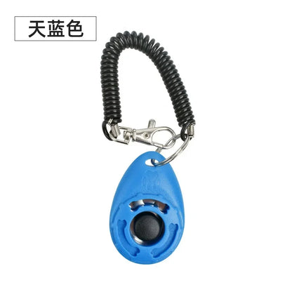 1Pcs Training Clicker Various Style Pet Cat Dog Click Trainer Aid Adjustable WristStrap Sound Key Chain Dog Repeller Pet Product