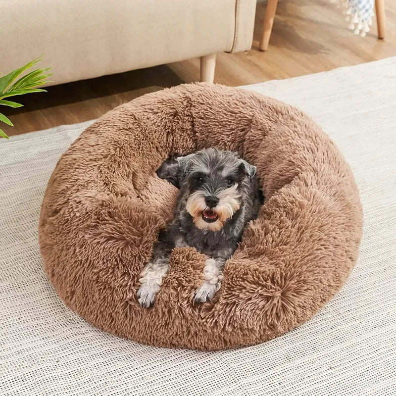 Super Soft Pet Cat Bed Plush Full Size Washable Calm Bed Donut Bed Comfortable Sleeping Artifact Suitable For All Kinds Of Cats