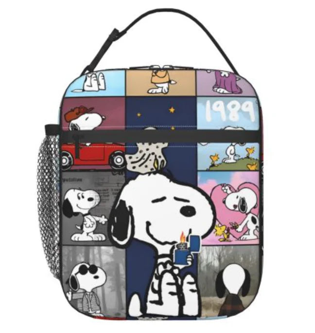 Large Capacity Snoopy Nope Not Today Insulated Lunch Bags Accessories Lunch Food Box Thermal Cooler For School