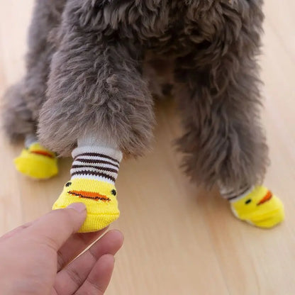 Cute Pet Socks Anti-Slip Knitted Cats Shoes Anti-scratch For Cats Shoes Thick Cat Claw Protection Accessories For Cats