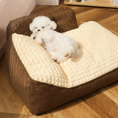 Soft Floor Mat for Pets Warm bed sleeping Indoor Pet Supplies Comfort Lovely Mattress Cushion for Small Large Dog Blanket Pet