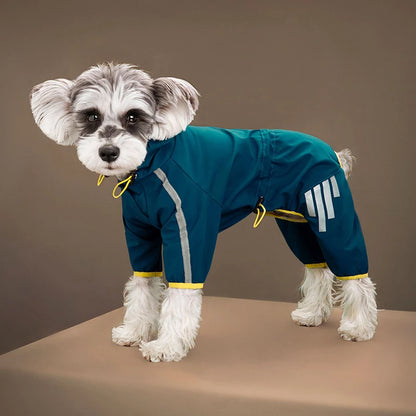 Dog Raincoat Reflective Waterproof Pet Clothes for Chihuahua Maltese Rain Coat Small Medium Dogs Jumpsuit Raincoat Dogs Overalls