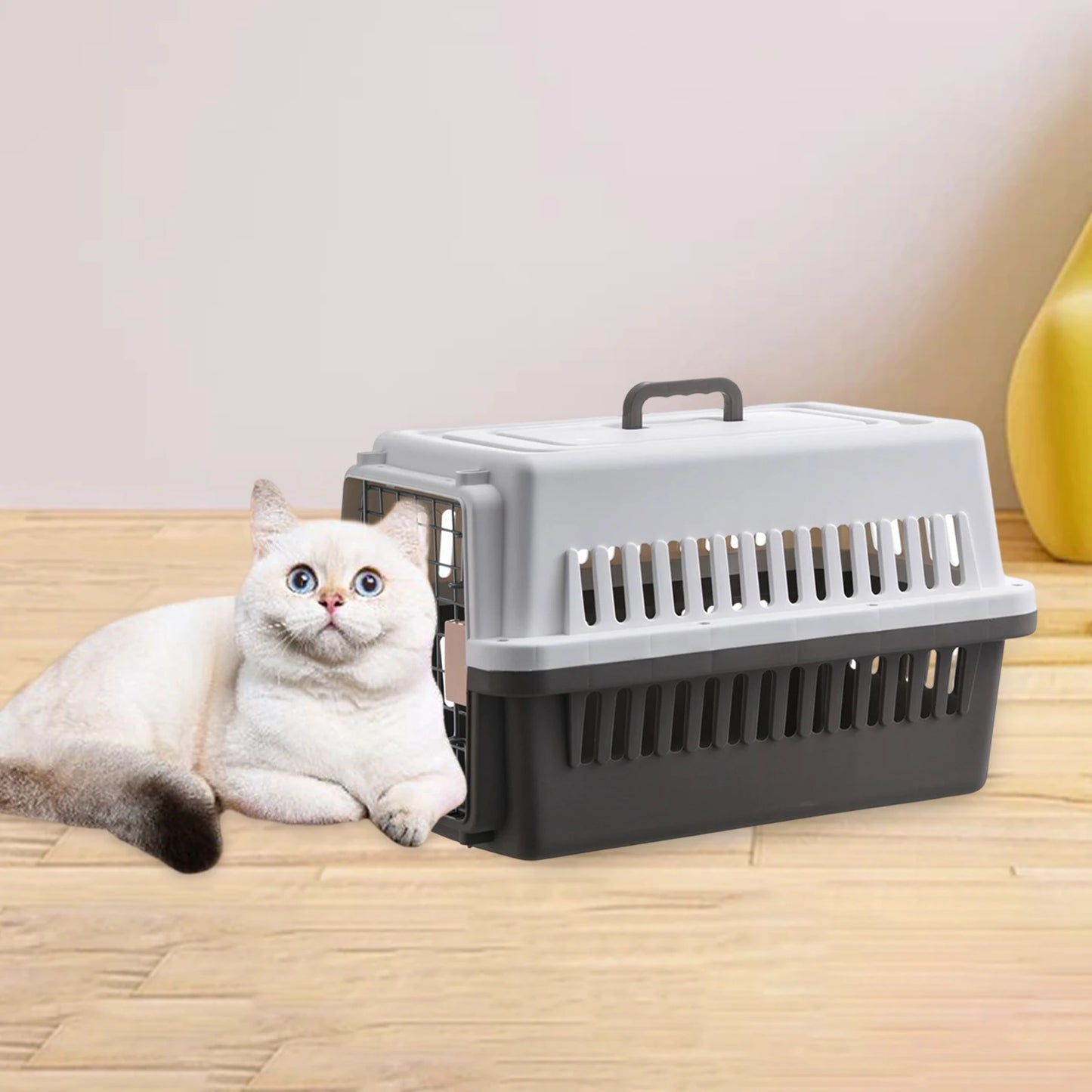 Cat Flight Box Fence Type Carrier Cage Cat Aviation Box Fences Car Dog Cage Portable Medium Cat Bag Pet Products Pet Box