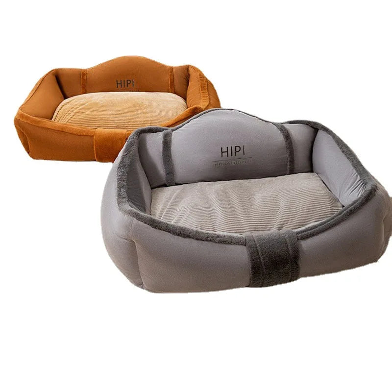 Big Dog Bed Dog Sofa Removable Washable Kennel Pet Large Sofa Plus Velvet Thick Deep Sleep Cushion Super Soft Mat For Dog Pet