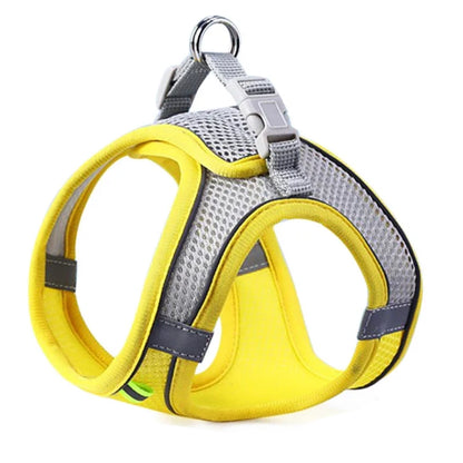 Cat Dog Harness Vest Chest Rope Set Reflective Breathable Adjustable Pet Harness for Small Medium Dogs Outdoor Walking