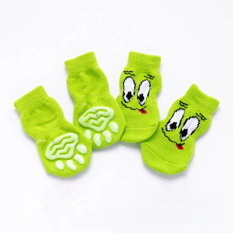 Cute Pet Socks Anti-Slip Knitted Cats Shoes Anti-scratch For Cats Shoes Thick Cat Claw Protection Accessories For Cats