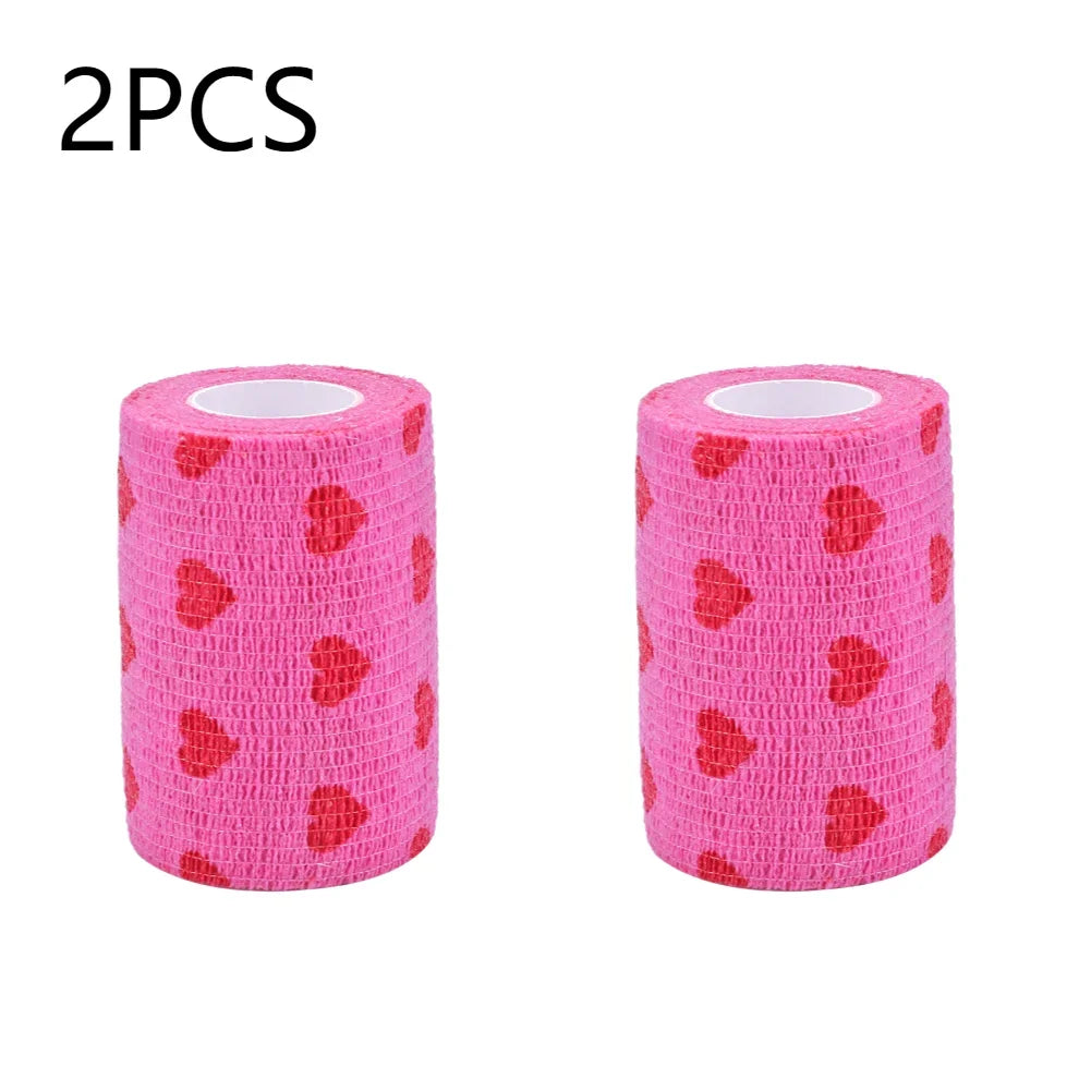 2/5/10Pcs Self-adhesive Elastic Bandage for Pet Dog Cat Leg Cover Protector Strap Medical Bandage Non-woven Cohesive Bandage