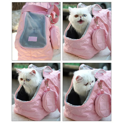 Portable Pet Shoulder Bag with Breathable Outdoor Travel Puppy Dog Cat Carrier for Small Dogs Cats mascotas Handbag Slings Bags