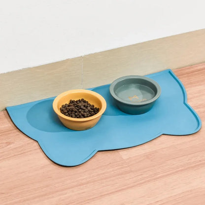 Food Grade Silicone Cats Anti-dirty Easy to Clean Cats and Dog Bowl Mats Water Proof Waterproof and Leak-proof Pad Anti-slip Pet