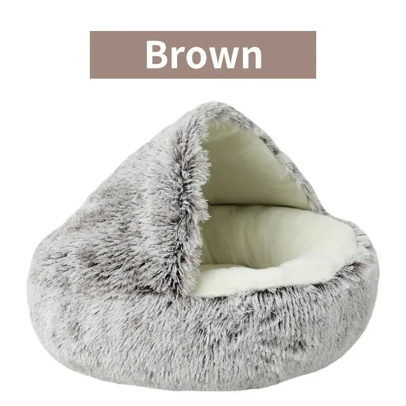 cats bag, Winter Plush Pet Cat Bed Round Cat Cushion Cat House 2 In 1 Warm Cats Basket Pet Sleep Bag Kitten Nest Kennel for Small Dog Cats