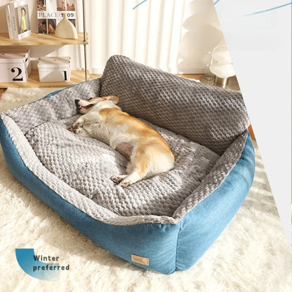 New All Seasons Gold Retriever Dog Bed Large Dog Sofa with Detachable Washable Mat Winter Warmth Dog Mat for Large Dogs Dog Beds