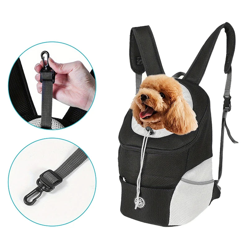 Double Shoulder Portable Outdoor Pet Bag For Dogs Travel Breathable Dog Bag Outdoor Dog Carrier Bag Pet Carrying Supplies