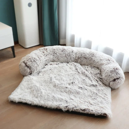 Removable Plush Pet Dog Bed Sofa for Large Dogs House Mat Kennel Winter Warm Cat Bed Pad Washable Dog Cushion Blanket Sofa Cover