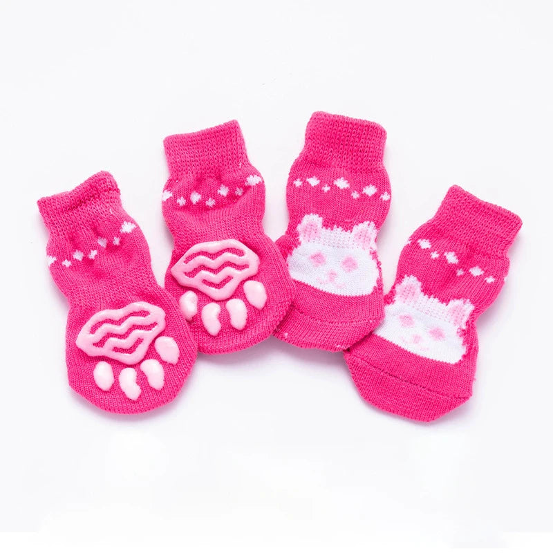 Cute Pet Socks Anti-Slip Knitted Cats Shoes Anti-scratch For Cats Shoes Thick Cat Claw Protection Accessories For Cats