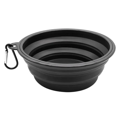 350/600ml Collapsible Dog Pet Folding Silicone Bowl Outdoor Travel Portable Puppy Food Container Feeder Dish Bowl Pet supplies