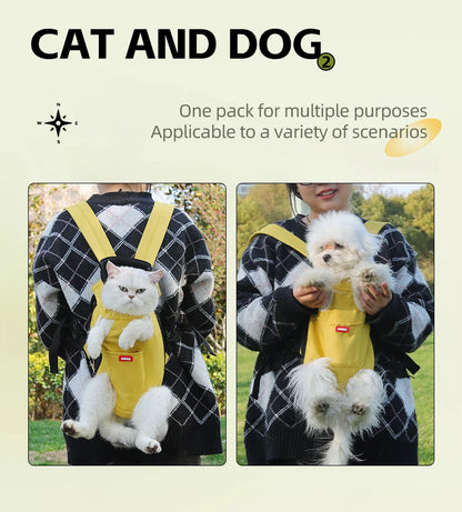 Portable Cat Bag Transporter Pet Outing Bag Travel Carrier Breathable Outcrop Pet Backpack Outdoor Comfort Dog Pet Moving Bag