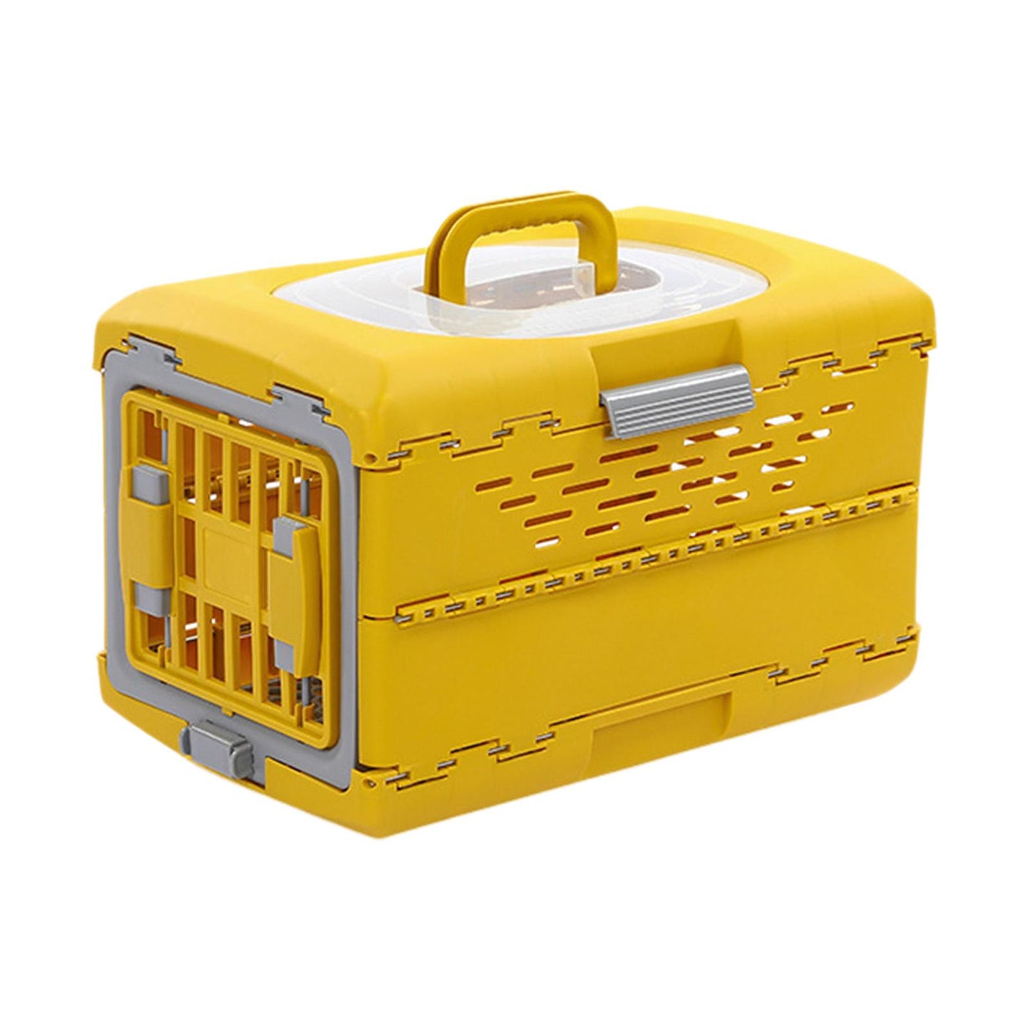 Collapsible Puppy Crate Reusable Folding Breathable Hard Sided Cat Transport Box Pet Carrier for Small Dogs Rabbit Small Animals