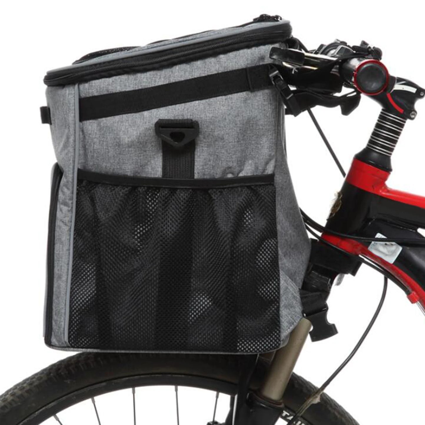 Dog Bike Basket Bag Ventilated Pet Carrier Backpack Portable Bag For Outdoor Cycling Pet Outdoor Car Carrying Pet Bag