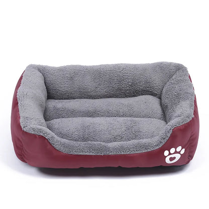 Large Pet Cat Dog Bed Square Plush Kennel Summer Washable Cat Mat Waterproof Mattress Pet Cushion Medium Large Dogs Pet Supplies