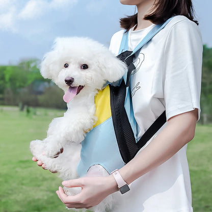 Portable Pet Dog Carrier Double Shoulder Pet Backpack for Small Medium Dogs Cats Breathable Puppy Front Bag Dog Accessories