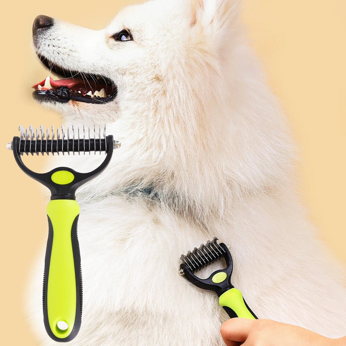 A Pet Double-sided Knot Comb Dog Comb Dog Comb Cat Beauty Hair Removal Cat Comb Pet Supplies