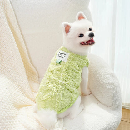 dogs wear, Winter Pet Dogs Jacket Warm Clothes Soft For Small Medium Puppy Cat Plush Vest Chihuahua Teddy Sweater Clothes Pet Accessories