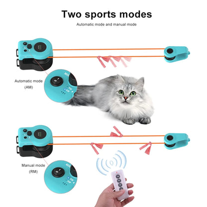 Cat Toys for Indoor Cats Interactive Cat Toy Wheel Exerciser New Cat Treadmill for Indoor Adjustable Speed Simulated Hunting Toy