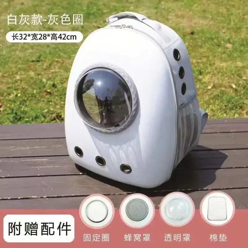 Cat bag portable cat backpack pet space capsule bag dog backpack cat cage book bag cat supplies