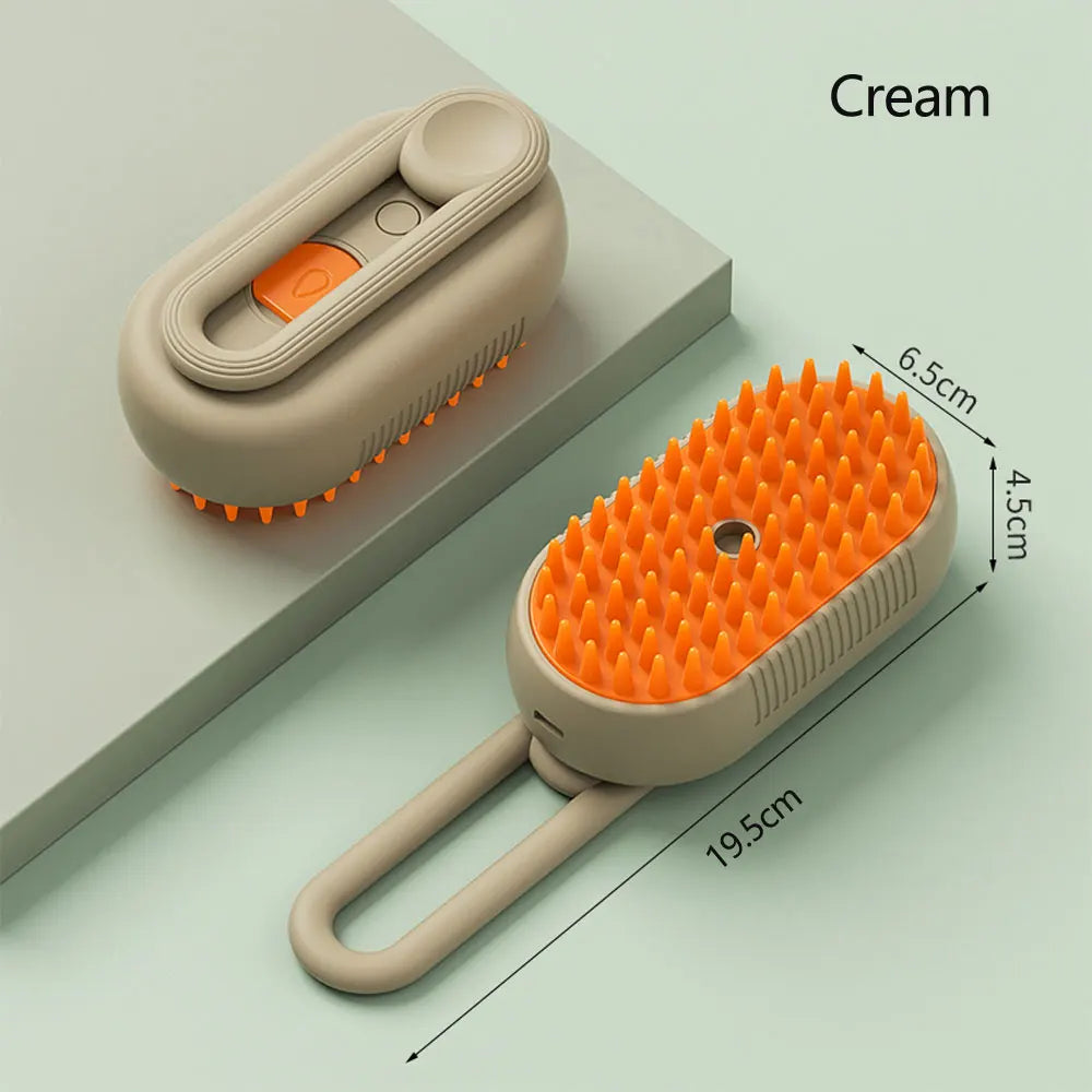 Cat Steamy Brush For Shedding And Grooming 3 in 1 Multifunctional Rechargeable Cleaning Pet Spray Comb For Cat And Dog Massage