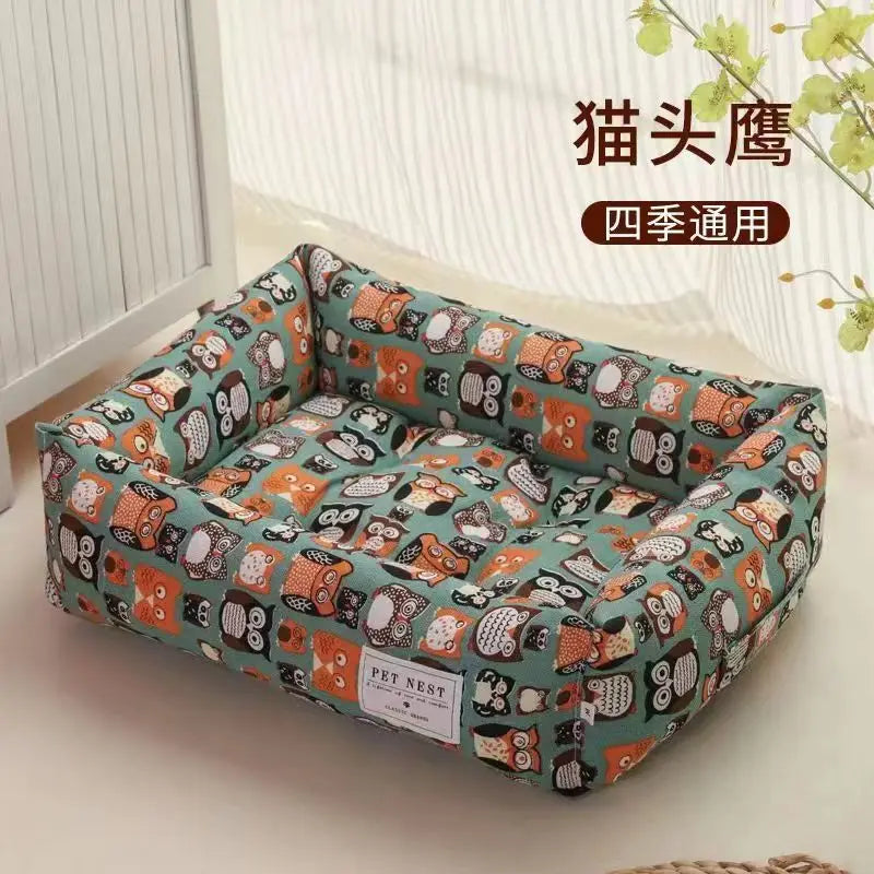 Washable Sofa Cushion for Dog and Cat, Warm Pet Mat, Removable Soft Cat House for Dogs, Sleeping Bed, Puppy Kennel, Pet Supplies