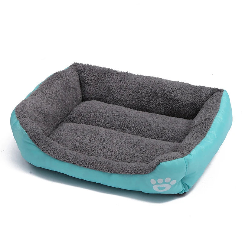 Large Pet Cat Dog Bed Square Plush Kennel Summer Washable Cat Mat Waterproof Mattress Pet Cushion Medium Large Dogs Pet Supplies