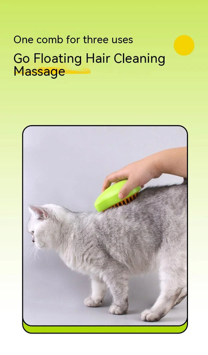 Cat and Dog Pet Electric Spray Massage Comb Anti-Flying Massage Bath Usb Charging Cat Comb Floating Hair Removal Comb Pet Care