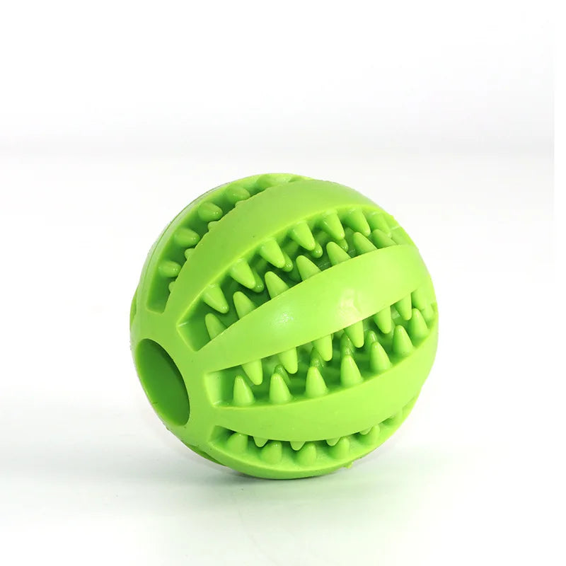 Dog Leaky Food Ball Tooth Cleaning Puppy Chew Toys Natural Rubber Elasticity Ball Relieve Boredom Dog Toy 5CM/7CM